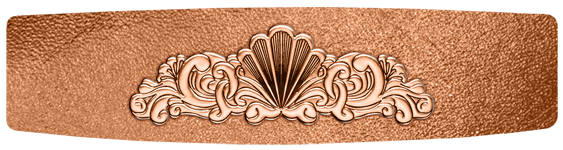 109 Morgan Scroll Copper